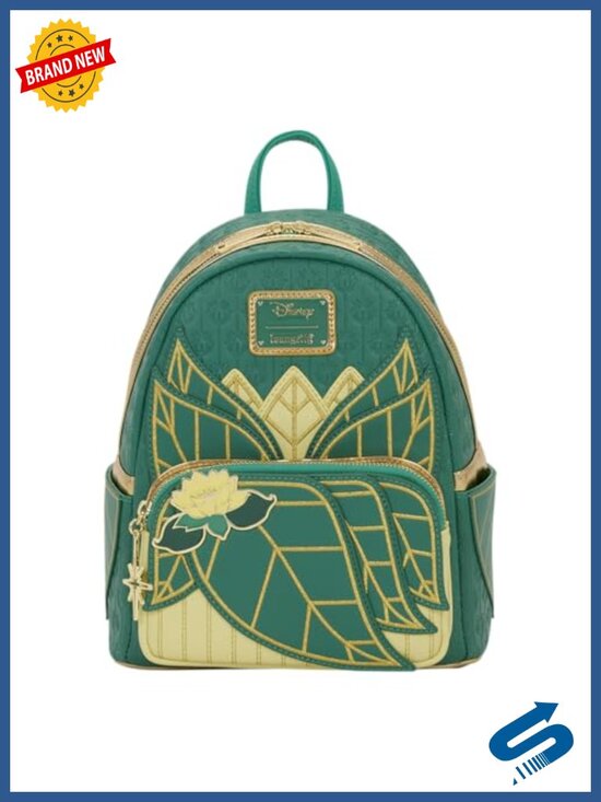 Disney Princess Tiana Mini Backpack Faux Leather Adjustable Straps